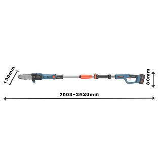 SENIX เลื่อยตัดกิ่งไม้สูงไร้สาย กำลัง20V รุ่นCSPX2-M ขนาดใบตัด8นิ้ว ด้ามปรับความสูงได้1.85-2.35เมตร สีน้ำเงินดำ