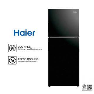 HAIER ตู้เย็น 2 ประตู รุ่น HRF-185MN (Fixed Speed) ขนาด 6.6 คิว สีดำ