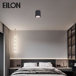 EILON โคมดาวน์ไลท์แบบทาวเวอร์หน้ากลม 5นิ้ว E27 รุ่น TD-02 สีดำ (โคมเปล่า)