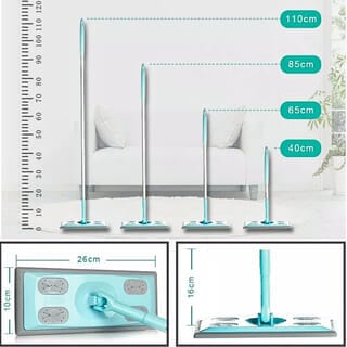 FARCENT ไม้ม็อบดันฝุ่น ผ้าไมโครไฟเบอร์  8 นิ้ว รุ่น W-701