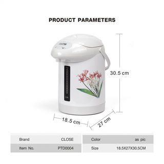 CLOSE กระติกน้ำร้อน  ความจุ 2.2 ลิตร รุ่น PTD0004   สีขาว