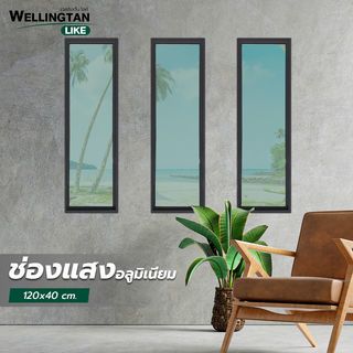 WELLINGTAN (LIKE) ช่องแสงอะลูมิเนียม 120 x 40 ซม. สีดำ