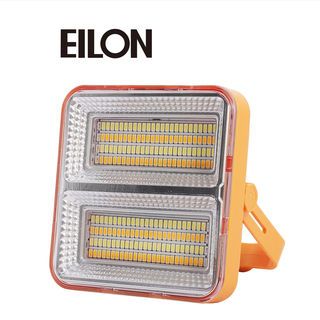 EILON สปอร์ตไลท์โซล่าร์เซลล์แบบพกพา พับได้ 50W รุ่น ESTD-050W-QB3065 แสง3สี+ไฟแสงแดงและสีฟ้า