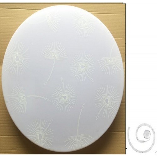 SYLLA โคมไฟเพดาน LED อะคริลิค สลิม 24W เดย์ไลท์ AR24-05 ขนาด Φ39 cm.  สีขาว