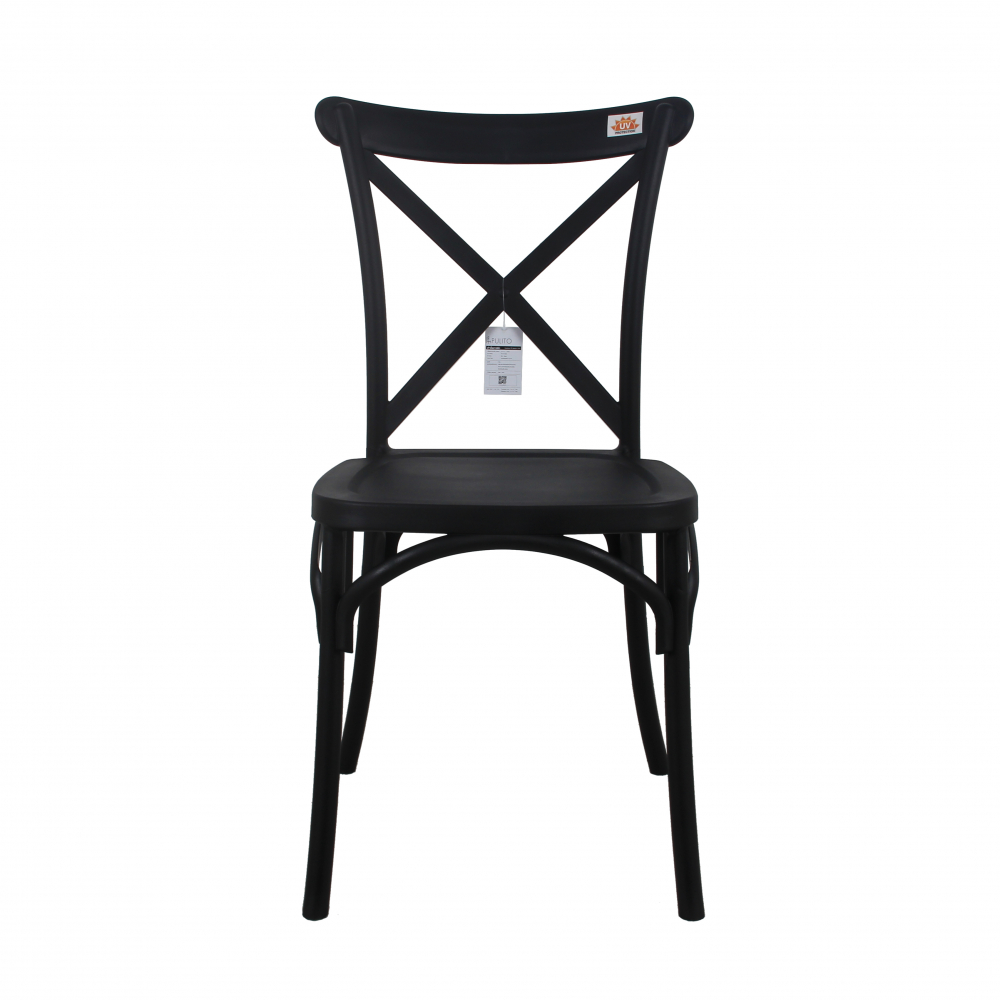 Pulito เก้าอี้จัดเลี้ยง PP-713-B03 ขนาด 54.6x48.8x90.5ซม.สีดำ