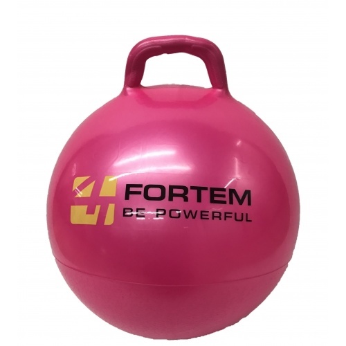 FORTEM ลูกบอลมีหูจับ 45 ซม. ARK-HPB-3#45RR สีชมพู เหมาะสำหรับเด็ก 4 ขวบขึ้นไป