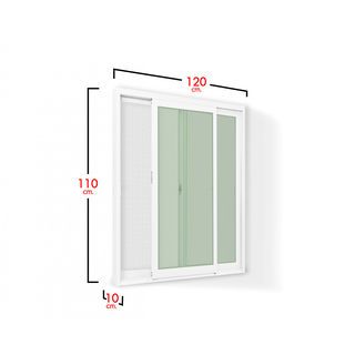 RAKANGTHONG หน้าต่างบานเลื่อนอลูมิเนียม 120x110 cm. สีขาว