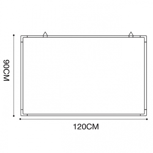 SMITH ชุดกระดานไวท์บอร์ดแม่เหล็กแขวนผนัง GX-95953 ขนาด 90x120x3ซม. สีขาว