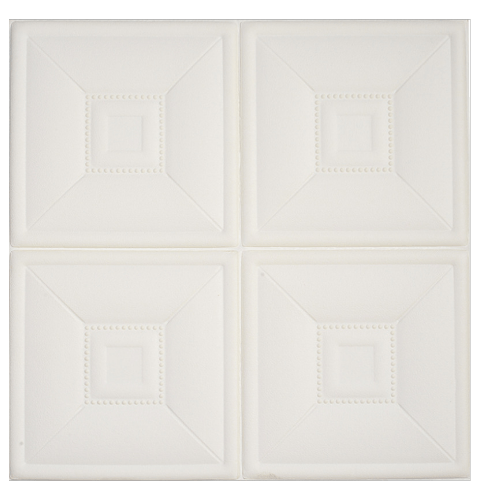 TAPIO วอลเปเปอร์ติดผนัง รุ่น Square EXM016-WH ขนาด 60x60ซม. สีขาว