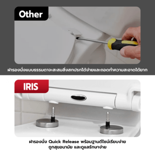 Iris สุขภัณฑ์ชิ้นเดียว รุ่น ออสก้า IR-2023