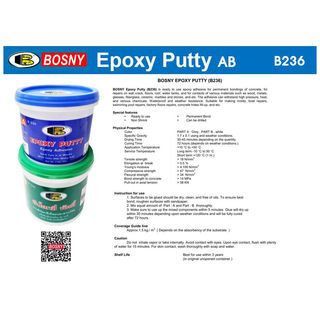 BOSNY กาวอีป๊อกซี่พัตตี้ B236 3 กก.สีขาว