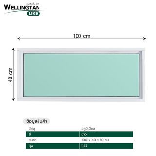 WELLINGTAN (LIKE) ช่องแสงอะลูมิเนียม 100x40ซม. สีขาว