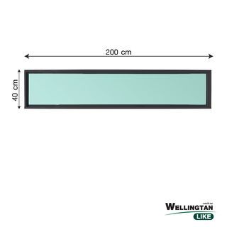 WELLINGTAN (LIKE) ช่องแสงอะลูมิเนียม 200 x 40 ซม. สีดำ