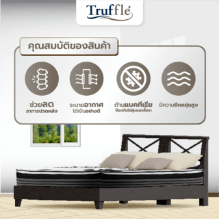 Truffle ที่นอน Pocket Spring เสริมเมมโมรี่โฟม รุ่นBelly 5ฟุต หนา 10