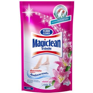 MagiClean น้ำยาทำความสะอาดพื้น (ชนิดเติม) กลิ่นลิลลี่ บูเก้ 750 มล. สีชมพู