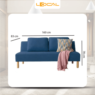 LOCAL โซฟาปรับระดับ BB1 78x160x83cm สีน้ำเงิน