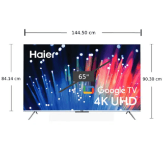 HAIER โทรทัศน์ Google TV HQLED 4K รุ่น  H75K7UG สีดำ