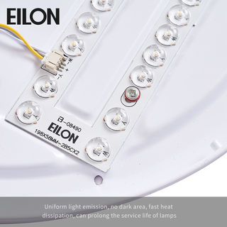 EILON โคมไฟเพดานอะครีลิคทรงกลม 48W ปรับได้3แสง รุ่น XDD2031/400 สีขาว