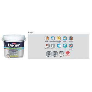 Beger สีรองพื้นปูนอเนกประสง์ B-2900 1กล. สูตรน้ำ สีขาว