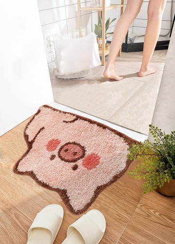 COZY พรมเช็ดเท้า 40x60x1ซม. รุ่น 4HS-034 ลายหมูน้อย