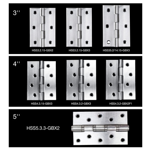 TORSTEN บานพับสแตนเลส 4  x3  x2มม (ลูกปืน4BB) แพ็ค 3ชิ้น รุ่น HSS4.3.2-GBX2F1  (1แถม1)