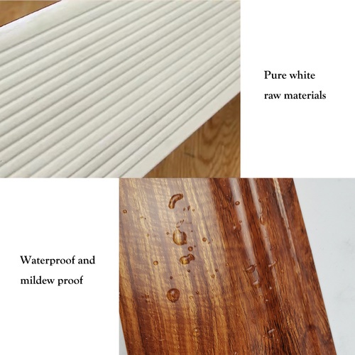 GREAT WOOD ไม้บัวล่าง PVC รุ่น SKG012 90x10×3000มม. สีส้ม