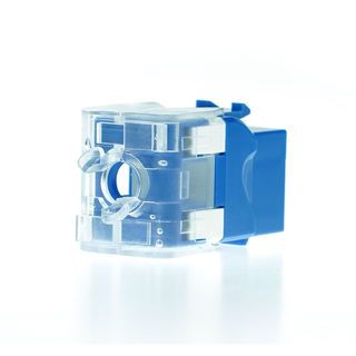 LINK  หัวแลนตัวเมีย RJ45 Blue Jack CAT5E รุ่น US-1005STF สีฟ้า