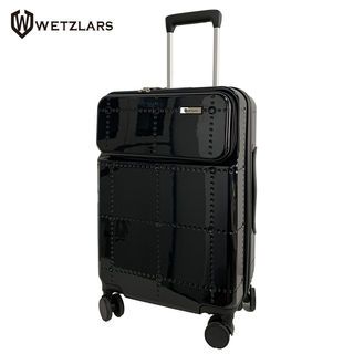 WETZLARS กระเป๋าเดินทาง ขนาด 24นิ้ว พร้อมช่องใส่ของด้านหน้า รุ่น Noele ขนาด 64x39x25 ซม. สีดำ