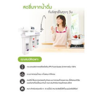 MAZUMA  เครื่องกรองน้ำ 4 ขั้นตอน รุ่น EC-44