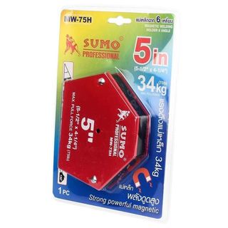 SUMO แม่เหล็กฉาก 6 เหลี่ยม รุ่น MW-75H ขนาด 5 1/2 x 4 1/4