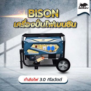 BISON เครื่องปั่นไฟเบนซิน 3.0 กิโลวัตต์ รุ่น FG4500A