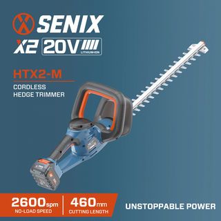 SENIX เครื่องเล็มพุ่มไม้ไร้สายพร้อมแบตเตอรี่ 20V