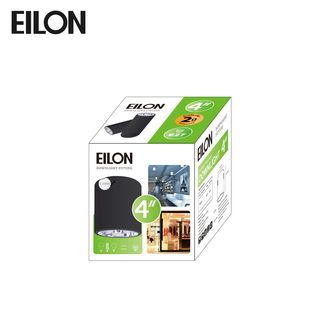 EILON โคมดาวน์ไลท์แบบทาวเวอร์หน้ากลม 4นิ้ว E27 รุ่น TD-01 สีดำ (โคมเปล่า)