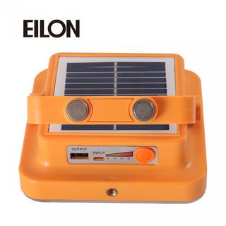 EILON สปอร์ตไลท์โซล่าร์เซลล์แบบพกพา พับได้ 50W รุ่น ESTD-050W-QB3065 แสง3สี+ไฟแสงแดงและสีฟ้า