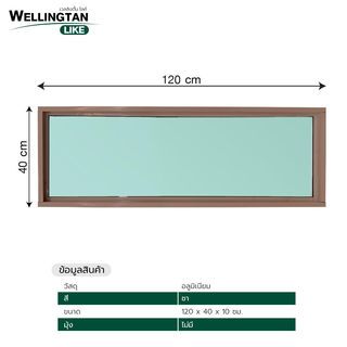 WELLINGTAN (LIKE) ช่องแสงอะลูมิเนียม 120 x 40 ซม. สีชา