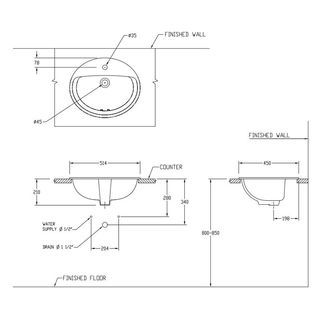 อ่างล้างหน้าเซอร์คอน K-1129 งา