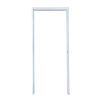 PROFESSIONAL DOOR วงกบประตูเหล็ก FR1LW (เปิดซ้าย) 80x200ซม. สีขาว