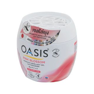 OASIS โอเอซิส เจลไล่ยุง กลิ่นพิ้งค์บลอสซั่ม ขนาด 180 กรัม สีชมพู