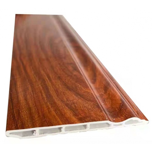 GREAT WOOD ไม้บัวล่าง PVC รุ่น SKG012 90x10×3000มม. สีส้ม