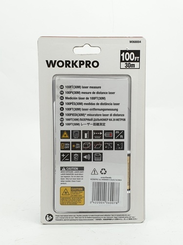 WORKPRO เลเซอร์วัดระยะแบบมือถือ 30ม. รุ่น W068004