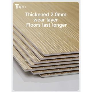 Tapio กระเบื้องยาง Dryback 152.4x914.4x2มม. รุ่นEKC003 White Oak สีไม้โอ๊คอ่อน (16แผ่น/2.23ตร.ม.) A.