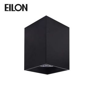 EILON โคมดาวน์ไลท์แบบทาวเวอร์หน้าเหลี่ยม 4นิ้ว E27 รุ่น YD4006-BK  สีดำ (โคมเปล่า)