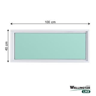 WELLINGTAN (LIKE) ช่องแสงอะลูมิเนียม 100x40ซม. สีขาว