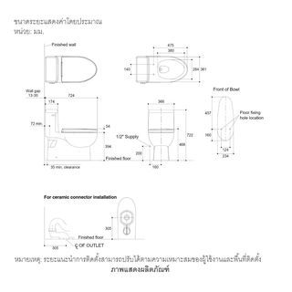 Kohler สุขภัณฑ์ชิ้นเดียว แบบกดบน  3/4.8L  รุ่น รีช K-76815X-S