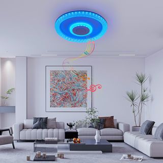 EILON โคมไฟเพดาน LED Smart บลูทูธ RGB 70W รุ่น EYYD-KDX6603-70W  พร้อมรีโมท