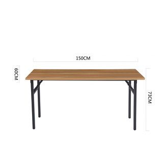 TABIO โต๊ะพับอเนกประสงค์ ลายไม้ รุ่น S-15060D.W ขนาด 60x150x73ซม. สีดริฟท์วูด