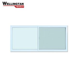 WELLINGTAN (TK) หน้าต่างไวนิล บานเลื่อน SS 240x110ซม. สีขาว พร้อมมุ้ง