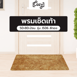 COZY พรมเช็ดเท้า 50×80×2ซม. รุ่น JS06 สีทอง