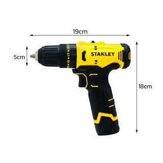 STANLEY สว่านกระแทกไร้สาย 12V Max รุ่น SCH10D2K-B1 พร้อมแบตเตอรี่ 2.0AH*2