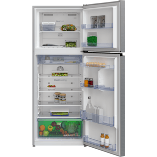 Beko ตู้เย็น 2 ประตู 13.2 คิว  รุ่น RDNT401I50VS  สีซิลเวอร์
